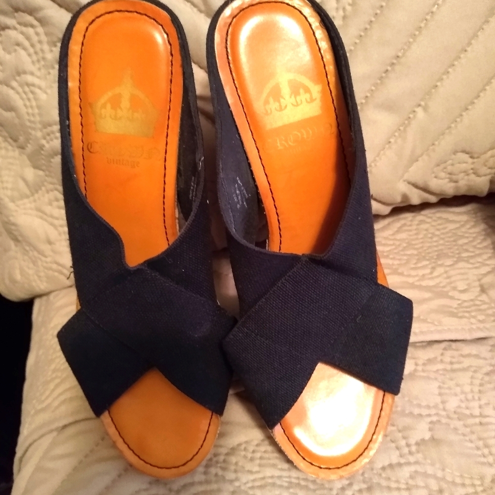 2/$20 Wedge Black Sandal